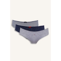 Defacto 3lü Hipster Külot-fall İn Love F3060ax25aunv241 Lacivert