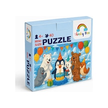 Kutupta Doğum Günü Mini Puzzle 40 Parça 3-7 Yaş Eğitici Çocuk Puzzle Yapboz