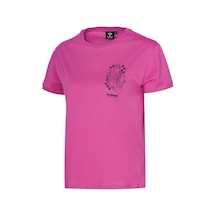 Hummel Rodas Kadın Pembe Yuvarlak Yaka Tişört Pembe
