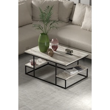 Orta Sehpa Delux Raflı Efes Bej