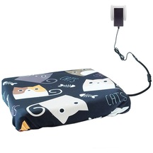 Kedi Minderi Isıtmalı Model 45x45cm 12v Adaptörlü Su Geçirmez Kdtes96
