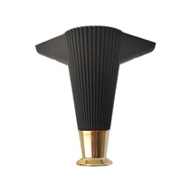 Zeygen Zirve Çizgili Mobilya Ayağı Baza Koltuk Ayağı 8 Adet 15Cm Siyah (521143631)
