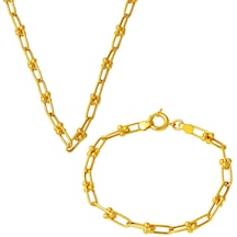 Bilezikci Tiffany Zincir 22 Ayar Altın Takı Seti Stua31881