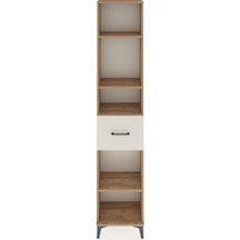 Arges Dolap 4 Raflı Tek Çekmeceli 44x30x221 Çam-aytaşı Çam