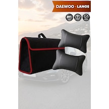 Daewoo Lanos Uyumlu Bagaj Çantası Koltuk Yastığı Siyah Renk Lüks Model
