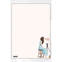 A5 Ressam Bloknot Çizgisiz Defter - 50 Yaprak - Memopad - Notepad - Not Defteri - Not Kağıdı Çok Renkli Çok Renkli