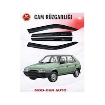 Renault 12 Araca Özel Krom Şeritli Cam Rüzgarlığı A+ Pianoblack