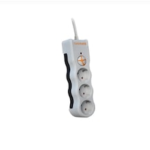 Powersurge Tsk19009 1050 Joules 3'lü Beyaz /1.5m Kablolu Akım Korumalı Priz 1,5 m
