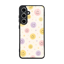 Samsung Uyumlu GalaxyS24 Fe Kılıf Kamera Lens Korumalı Desenli Silikon Üstün Koruma Celikaksesuar Gülen Yüzler