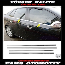 Vw Jetta Krom Cam Çıtası 4 Prç. 2006-2011 P. Çelik