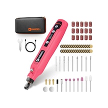Tr Mini Akülü Döner Alet, 5 Vitesli 3,7 V Şarj Edilebilir Kit, 61 Aksesuar, Usb Şarj Aleti, Zımparalama, Parlatma,