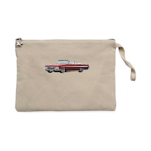 Chevrolet Impala SS Krem Clutch Astarlı Cüzdan / El Çantası Krem