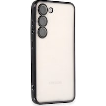 Mey İthalat Samsung Uyumlu Galaxy S24 Kılıf Lensli Silikon - Siyah