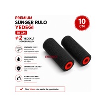 Premium Sünger Rulo Yedeği 10cm 2'li Yedek Sünger