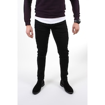 Erkek Siyah Skiny Dar Kesim Pantolon Siyah