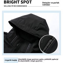 Yeni Sonbahar Ve Kış Dış Mekan Rüzgar Geçirmez Ve Su Geçirmez Erkek Ceketi Lacivert