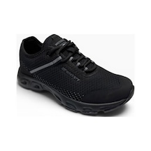 Wickers 3017-26 Anorak Anatomik Taban Bağcıklı Erkek Sneaker Siyah Füme