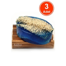 Kabak Lifli El Yapımı Doğal Argan Yağı Sabunu 120 G x 3 Adet