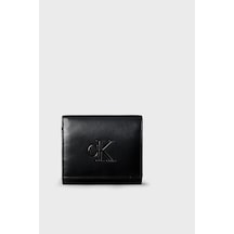 Calvin Klein Logolu Cüzdan Lv04f1156gub1 Bayan Cüzdan Lv04f1156g Ub1 Siyah SİYAH