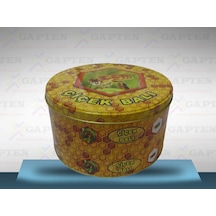 5 Kg Yuvarlak Bal Tenekesi Desenli 1 Adet Çok Renkli