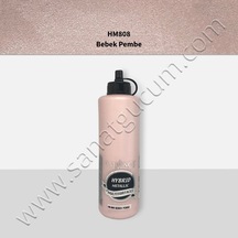 Cadence Hibrit Metalik Boya 500 Ml. Hm808 Metalik Bebek Pembe