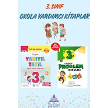 Üçgen 3.sınıf Yarıyıl Tatil Kitabı 1.dönem Konularını Kapsar - Çözümlü Problem Kitabı Hediyeli