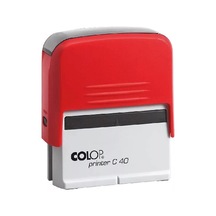 Colop Prınter C40 Kırmızı Kasa Siyah Keçe - 23 x 59 MM