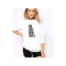 The Last Of Us Part 2 Baskılı Beyaz Kadın Sweatshirt (528367737)