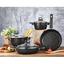 ORION 7 PARÇA GRANİT SET SİYAH