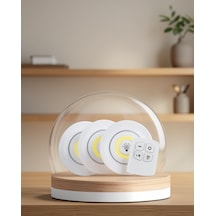 Kablosuz Led Spot Lamba 3'lü Set Xucz3lülamba-2 Çok Renkli