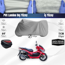 Sym Jet X 125 Motosiklet Brandası Arka Çanta Uyumlu Beden Motosiklet Branda