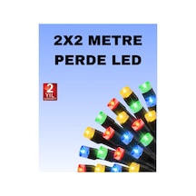 Noel Ve Parti Dekorasyonu İçin 2x2 Led Perde Işık 8 Fonksiyonlu Belirtilmemiş Belirtilmemiş