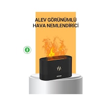 Ceylan Adam Modern Tasarımlı Alev Efektli Led Aromaterapi Hava Nemlendirici