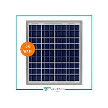 25W Watt Polikristal Güneş Paneli Lexron