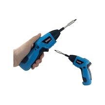6v Pilli Tornavida Seti 180 Rpm Güçlü Vidalama, Led Aydınlatmalı, Katlanabilir Ergonomik Gövde, İleri-geri Ayar