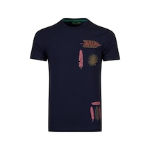 Layyagosta Erkek Sıfır Yaka T-Shirt-Lacivert (504688961) Lacivert