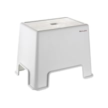 Kaymaz Banyo Taburesi - 150 Kg Taşıma Kapasiteli Kaydırmaz Banyo Taburesi - Çocuk Taburesi - Basamak Tabure - 1. Sınıf Sert Plastik 21.5x 30 X 32 Cm Açık Ceviz