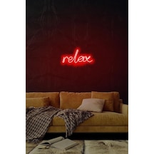 Relax - Led Dekoratif Duvar Aydınlatması Neon Duvar Yazısı Sihirli Led Mesajlar