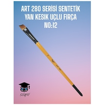 N0:12 Art 280 Serısı Sentetık Yan Kesık Uclu Fırca
