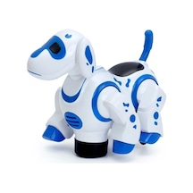 Pilli Işıklı Müzikli Robot Köpek 8203 - Mavi