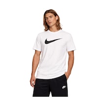 Nike Sportswear Futura Swoosh Logo Tee White T Shirt Unisex Baskılı Tişört Beyaz