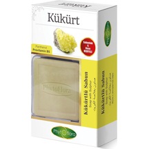 Phytoflora Kükürtlü Katı Bitkisel Sabun 125 G + Bitkisel Sabunluk + Kese