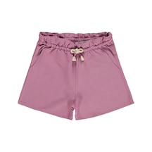 Civil Girls Beli Lastikli Cepli 2-5 Yaş Şort - Pembe Gülkurusu
