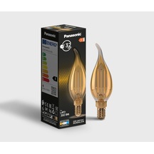 Filament Ampul Mum Tipi E14 Flame 4w 360lm 2000k Gold Sıcak Sarı Işık