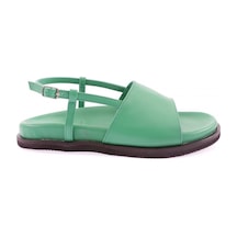 Dgn 3015-23y Kadin Kalin Bantli Sandalet 3015-2261-R1938 Yeşil