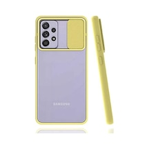 Galaxy İle Uyumlu A52 Kılıf Lensi Kapak, Sarı