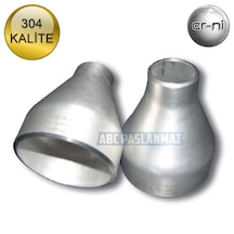Paslanmaz Çelik Kaynaklı Redüksiyon Konsantrik Sch10 304 Kalite