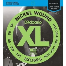 D'addario Exl165-5 Xl Nickel Serisi Bas Gitar Tel Seti Long Scale - 45-135