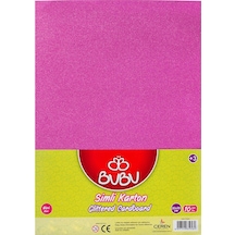 Bu-bu Fon Kartonu Simli 50x70 Pembe 10 Lu Bubu-fk0011