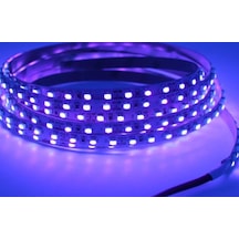 Uv Şerit Led 12v 120 Ledli 2835 Ledli Silikonlu Black Light 1met Vision